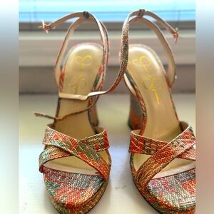Jessica Simpson Multicolor Wedges Size 9